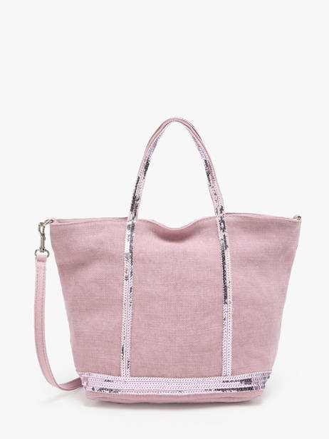 Handtas Cabas Linnen En Pailletten Vanessa bruno Roze cabas lin 31V40435